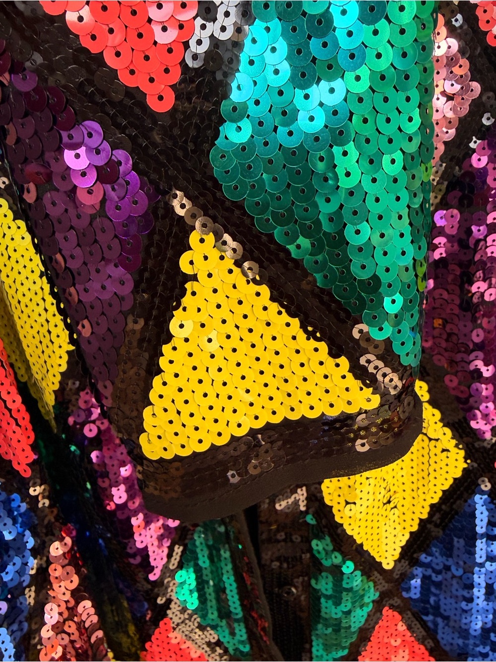 Nasty Gal Multicolor Sequin Harlequin Blazer - Picture 12 of 13